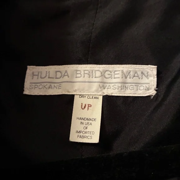 Hulda Bridgeman Design Wearable Art Black Silk Size 0 Petite Jacket Handmade EUC - Picture 8 of 16